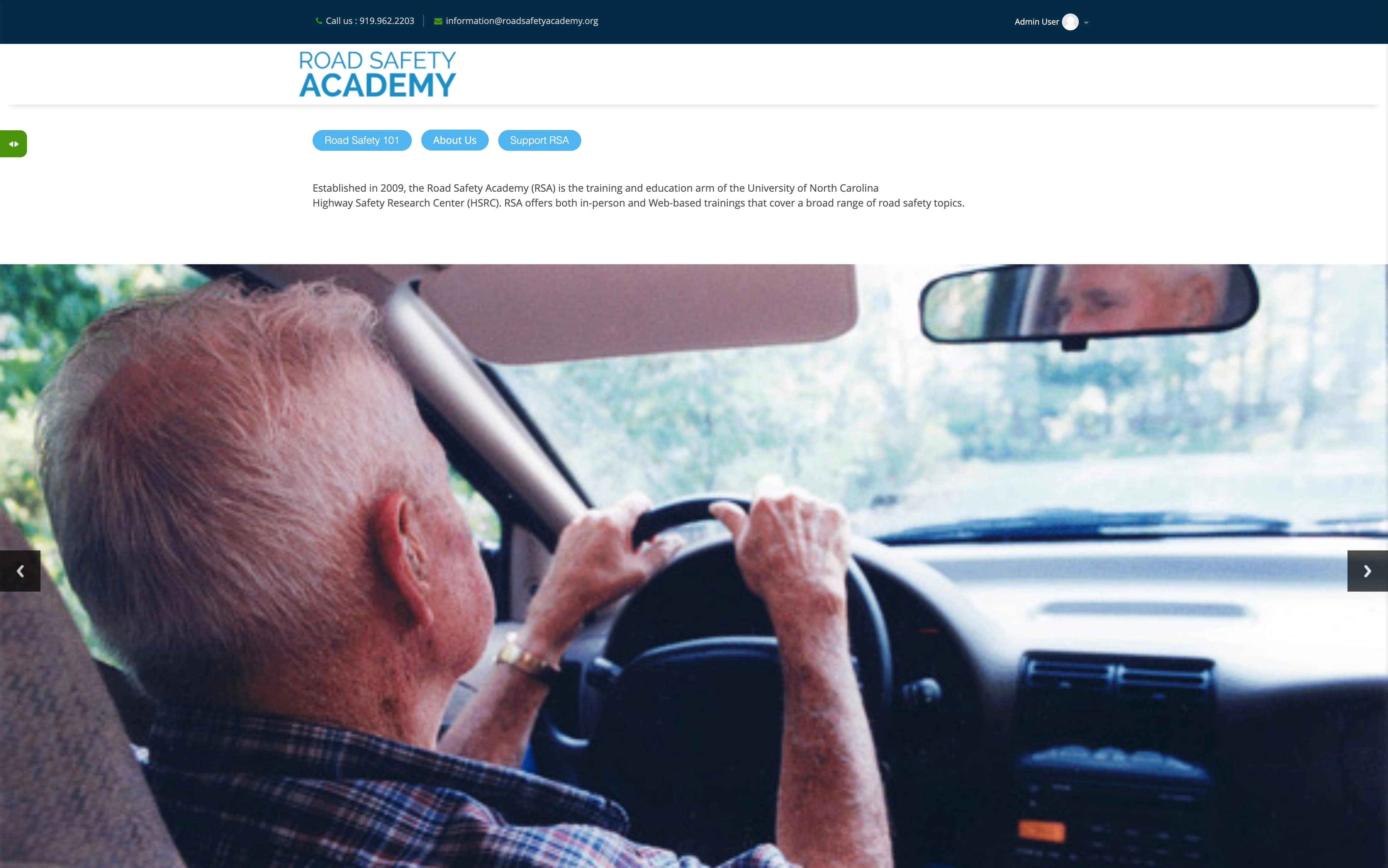 Road Safety Academy - UNC Chapel Hill Case Study Graphic