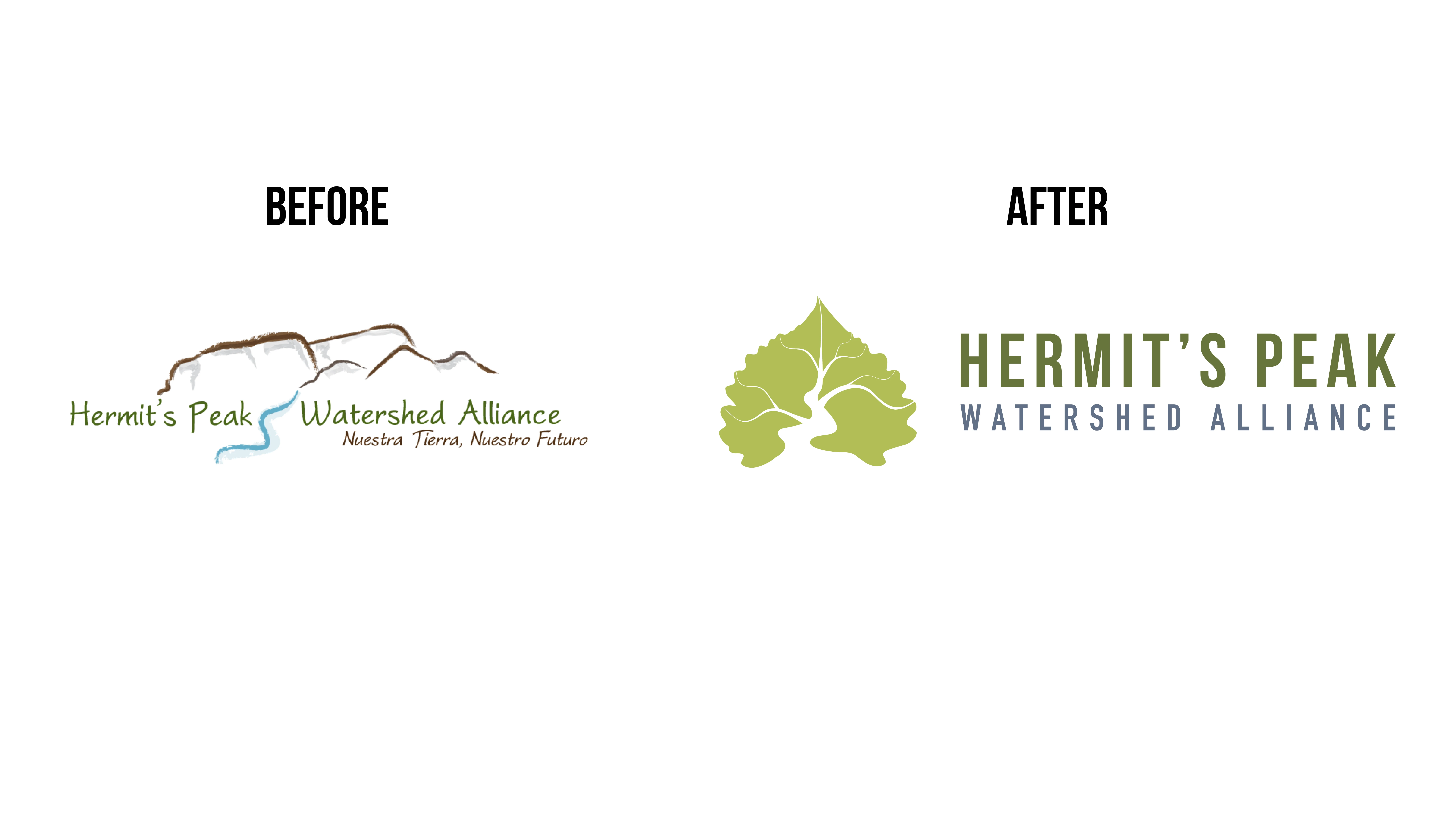 Before and After Logo Development (Secondary Logo)