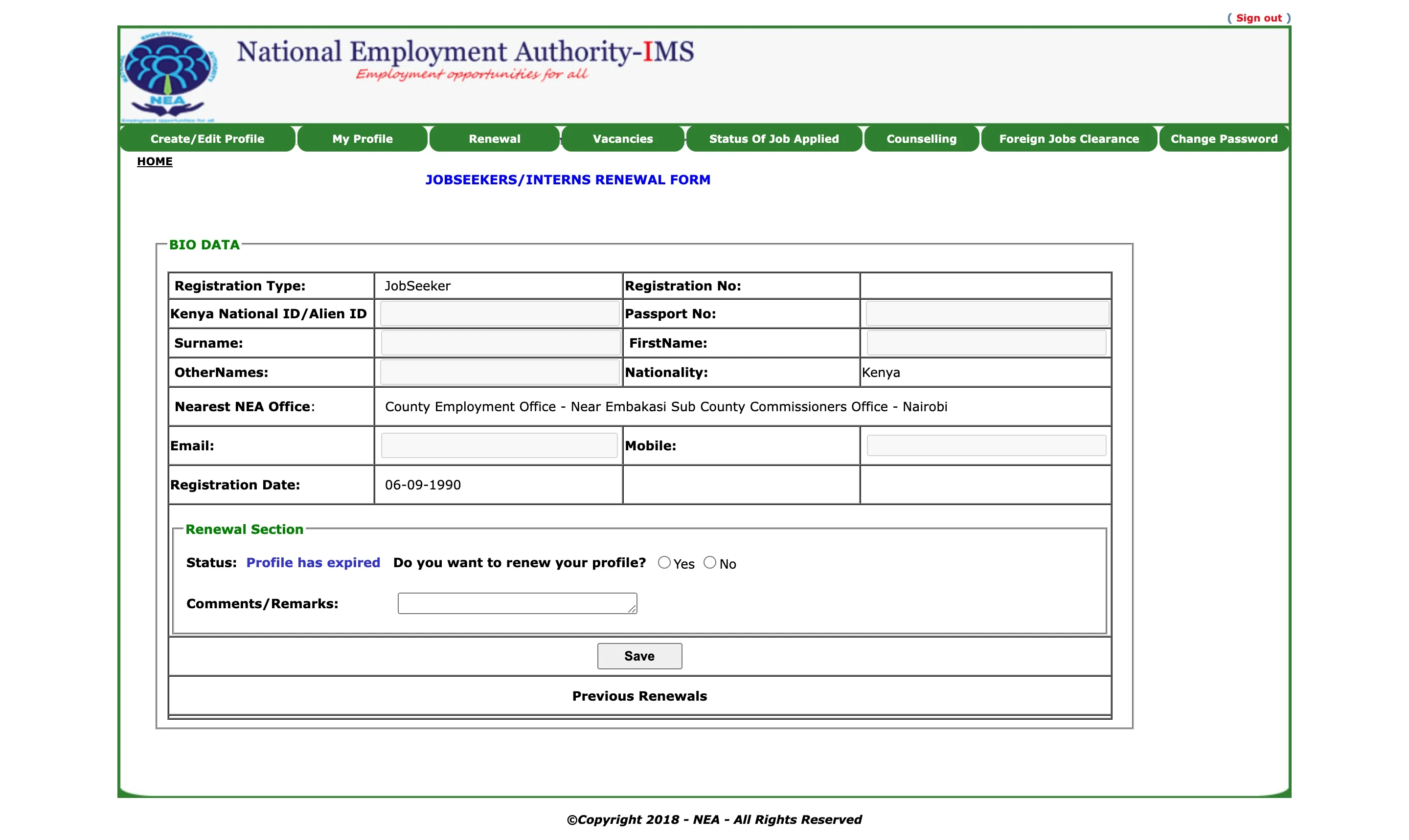 Job seeker dashboard - outdated look and feel, alignment issues, poor scanability