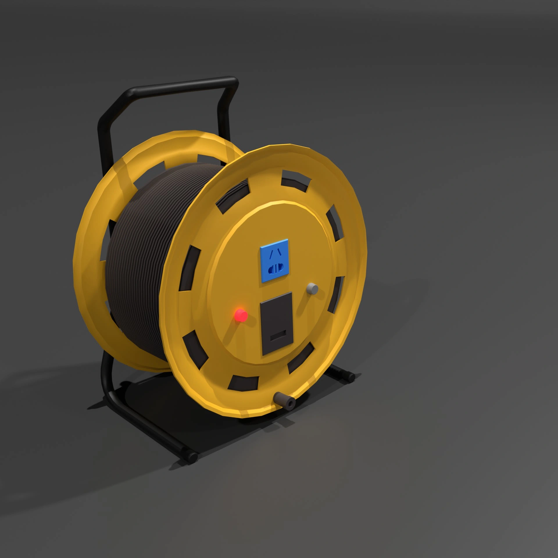 Cable Reel (Low Poly game asset)