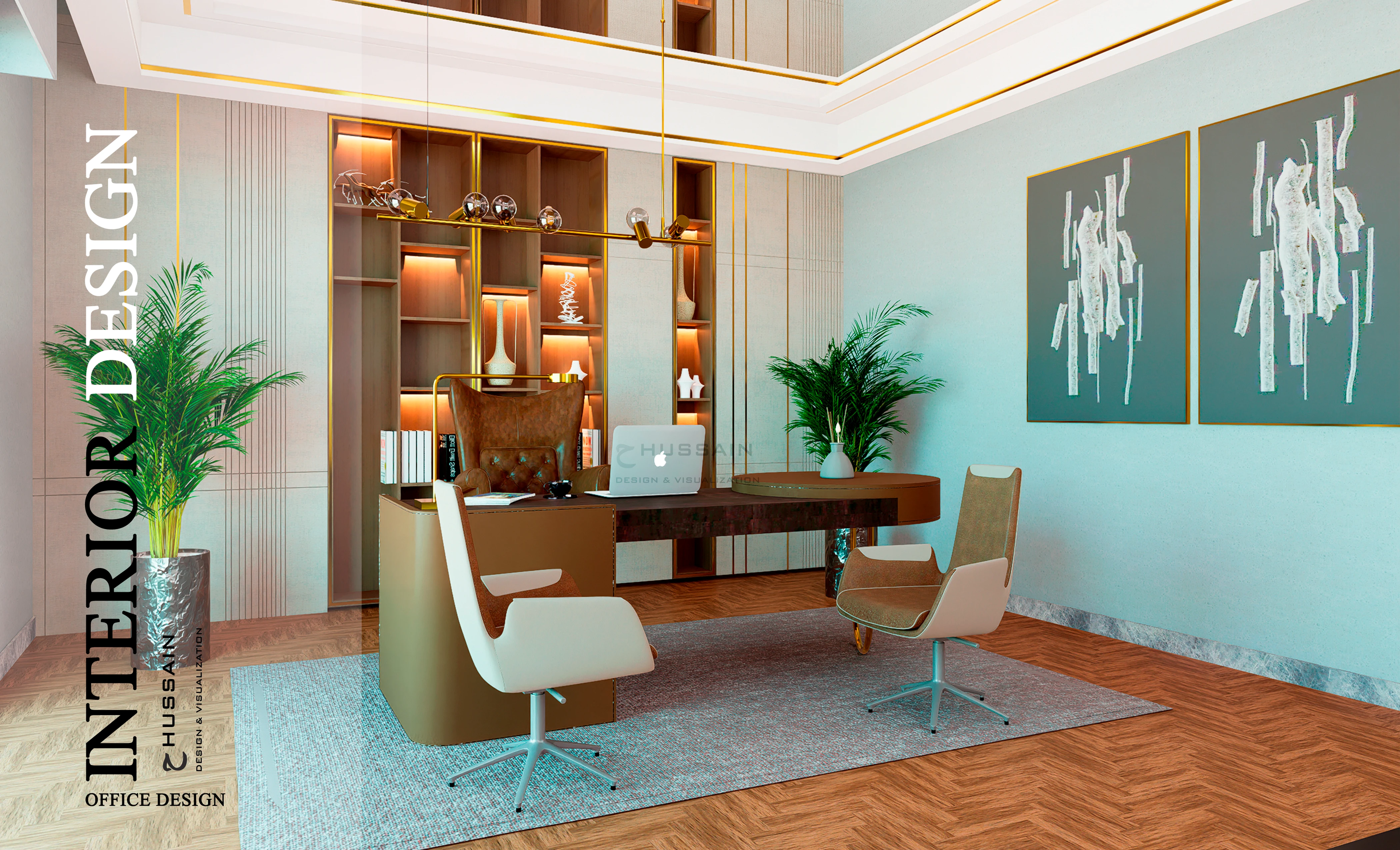 CORPORATE OFFICE DESIGN & VISUALIZATION BY AR. HUSSAIN