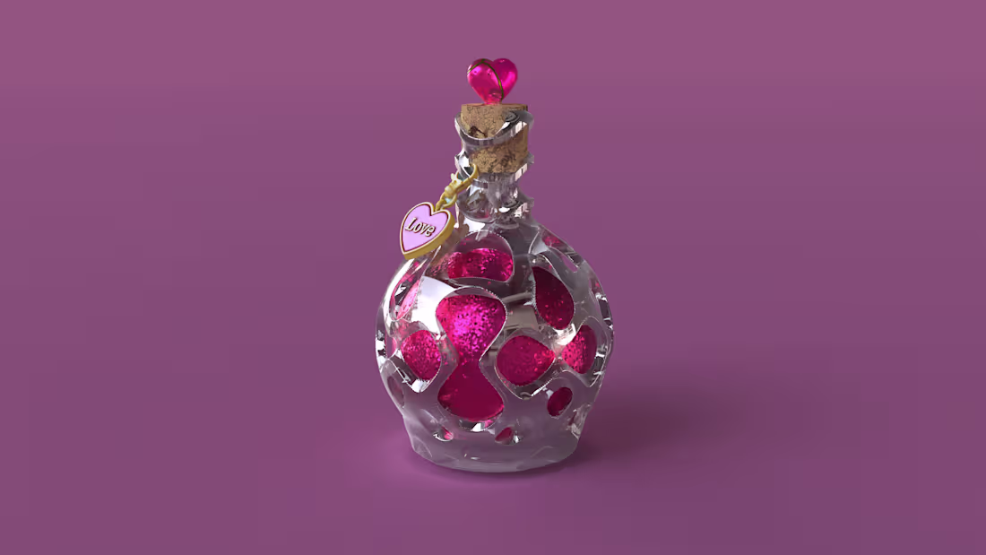 Cover image for Here is a love potion