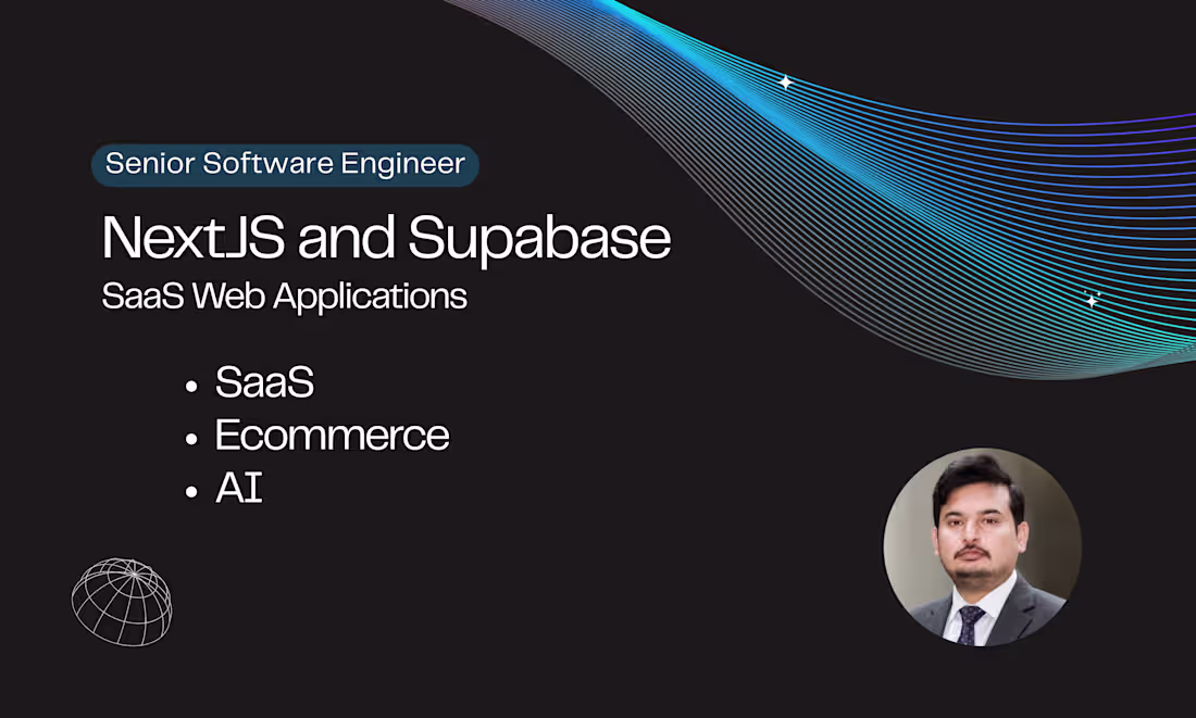 Cover image for SaaS Web Application Development | NextJS/Supabase