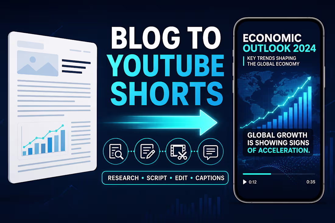 Cover image for Blog Post to Engaging YouTube Short Video