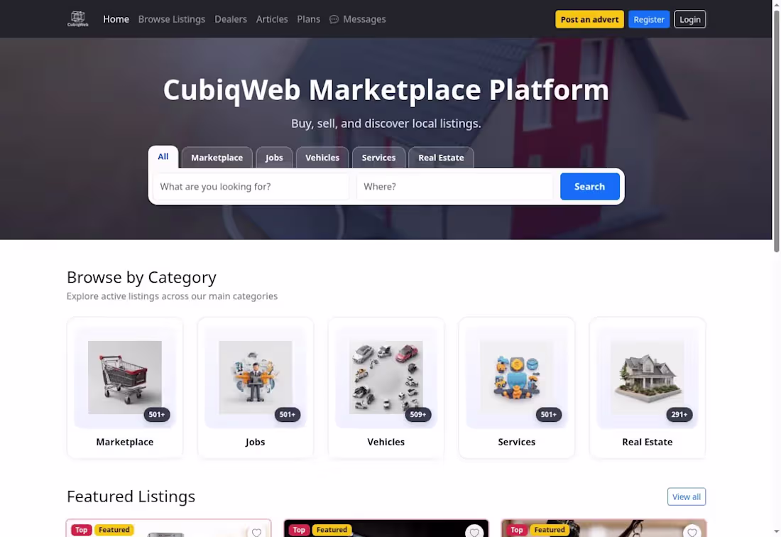 Cover image for A highly customizable marketplace platform