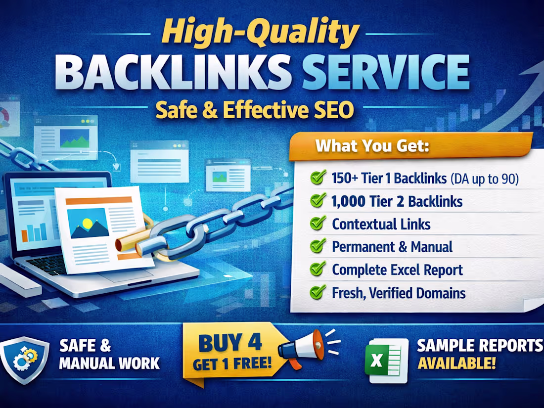 Cover image for I will do 150 backlinks strategy for SEO