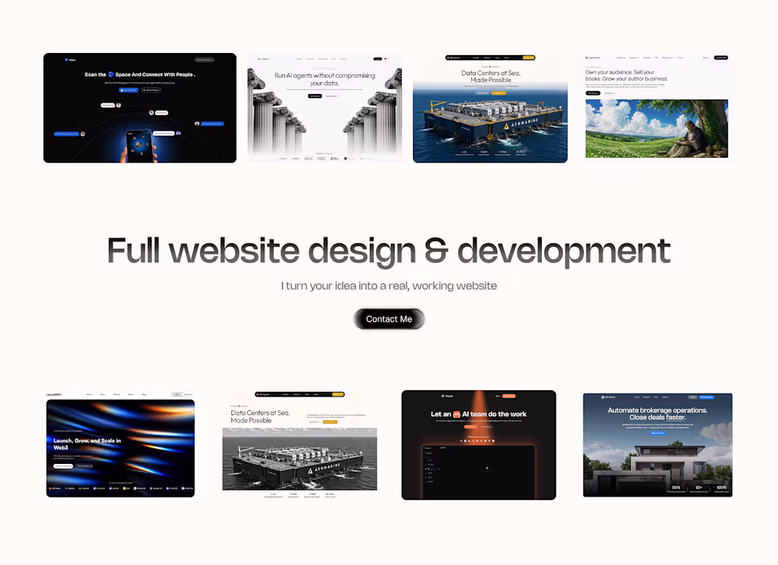 Cover image for Full Website Design & Development — Advanced
