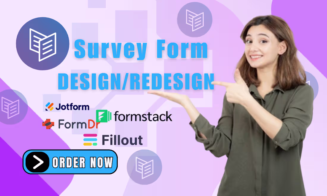 Cover image for Custom Survey & Form Design | Typeform, JotForm, Quiz