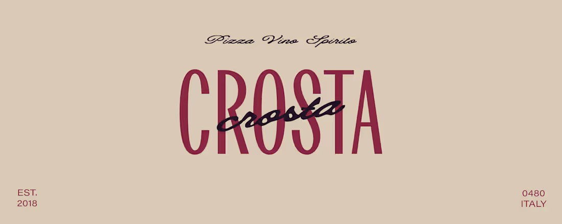 Cover image for Crosta Pizza & Bar Branding