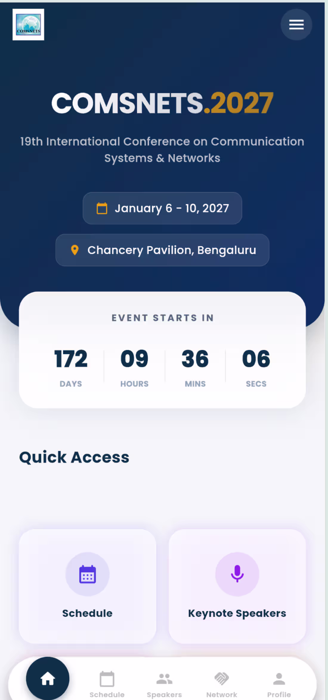 Cover image for COMSNETS Mobile App