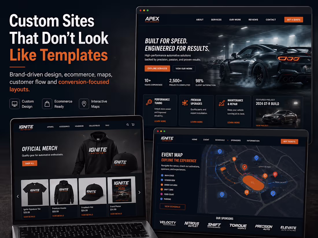 Cover image for Websites built with decades of real world business experience
