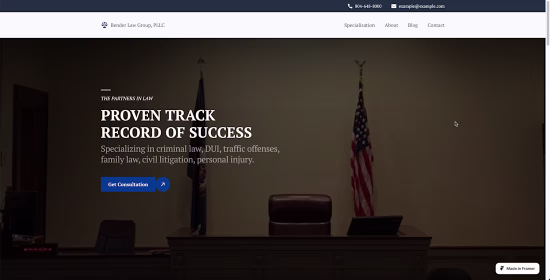 Cover image for A website for American lawyers. It had to be done quickly an...
