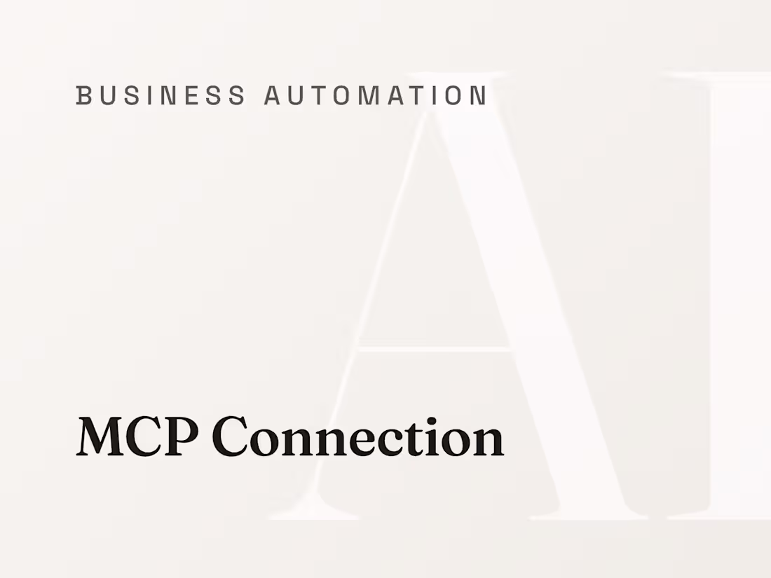 Cover image for MCP Connection: Claude Working Inside Your Tools