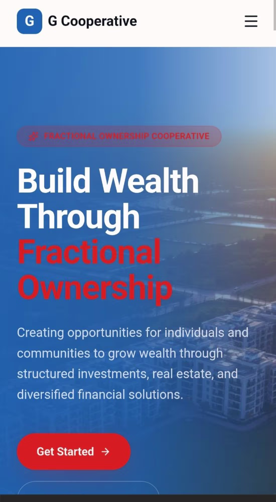 Cover image for Gcooperative Built for investors Looking