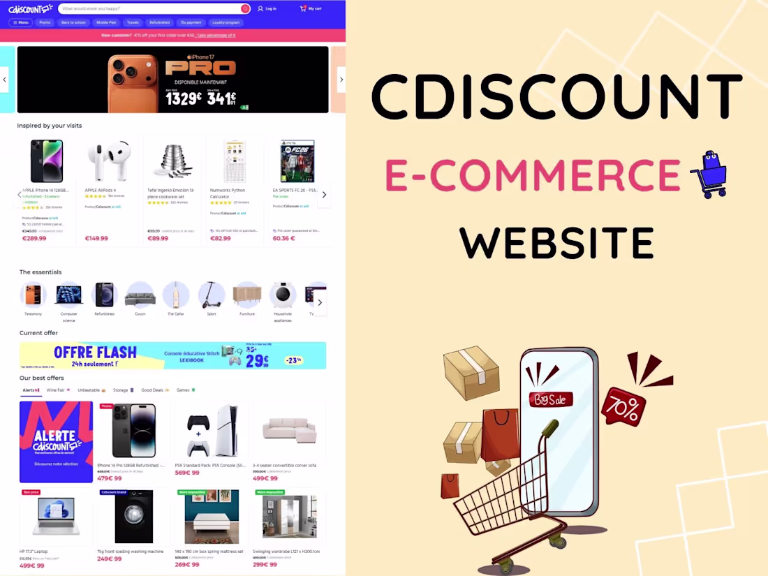 Cover image for CDISCOUNT  | E-Commerce Website