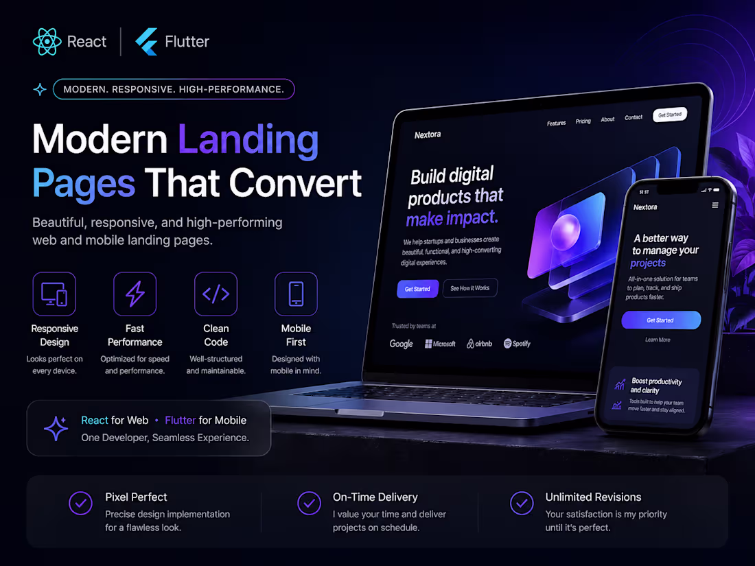 Cover image for Modern Web Landing Page Specialist