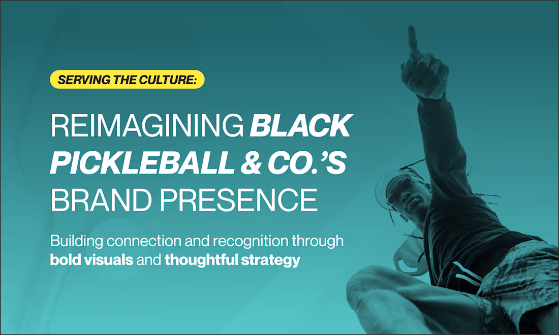 Cover image for Black Pickleball & Co. | Creative Direction