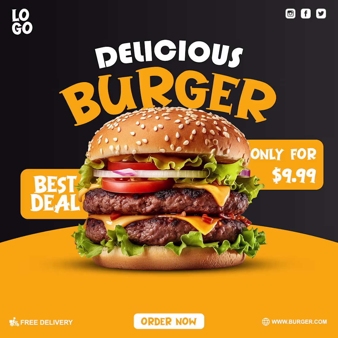 Cover image for Burger Promo Ad Design
High‑quality promotional