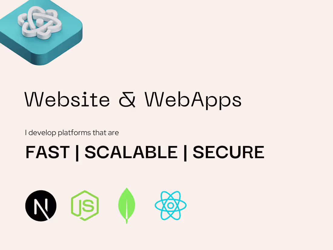 Cover image for Full Stack Web Development - Next.js | Typescript | Node.JS