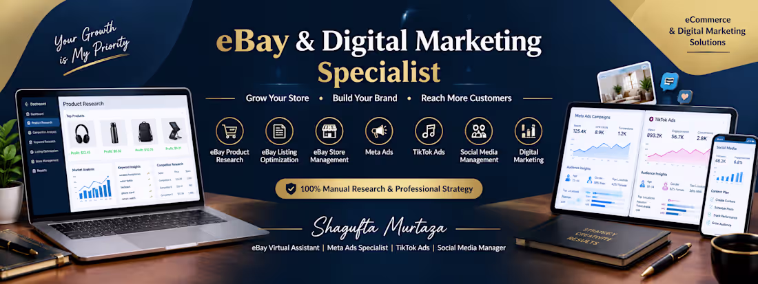 Cover image for Meta Ads & Professional eBay Consulting Services