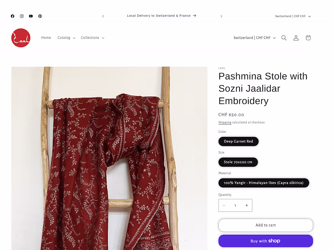 Cover image for Laal.ch - Accessories E-Commerce Website