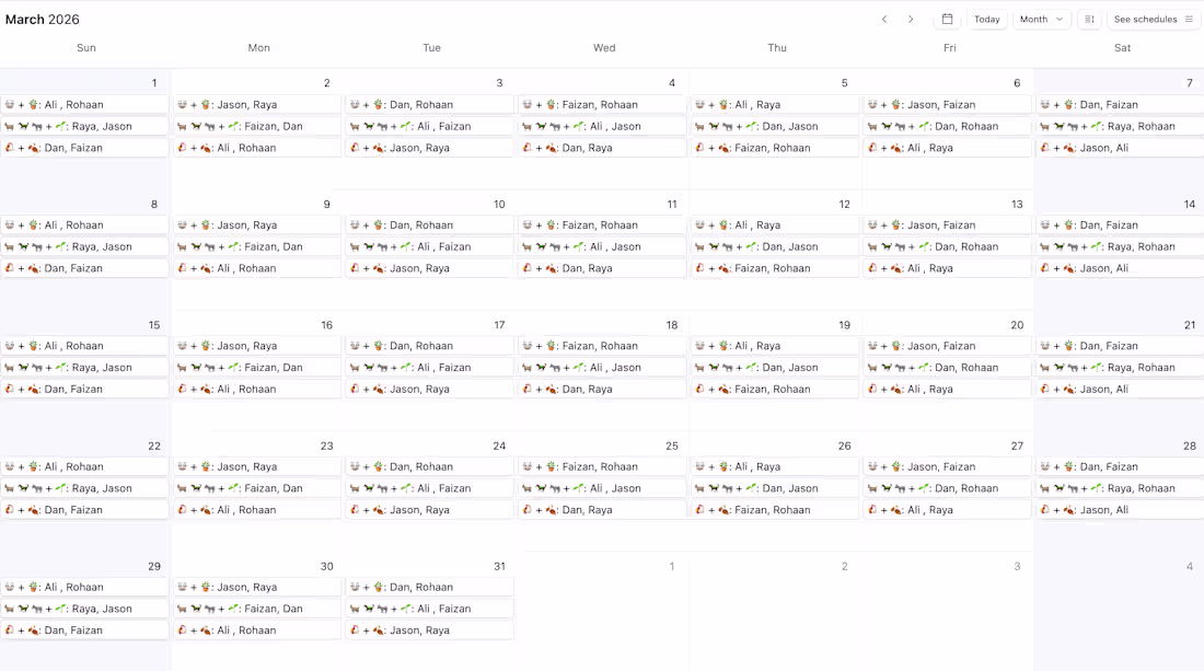 Cover image for Built an interactive visual scheduling