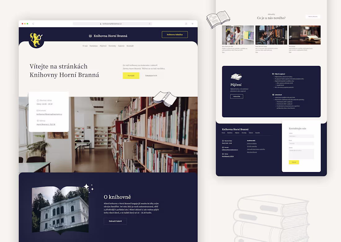 Cover image for Library website