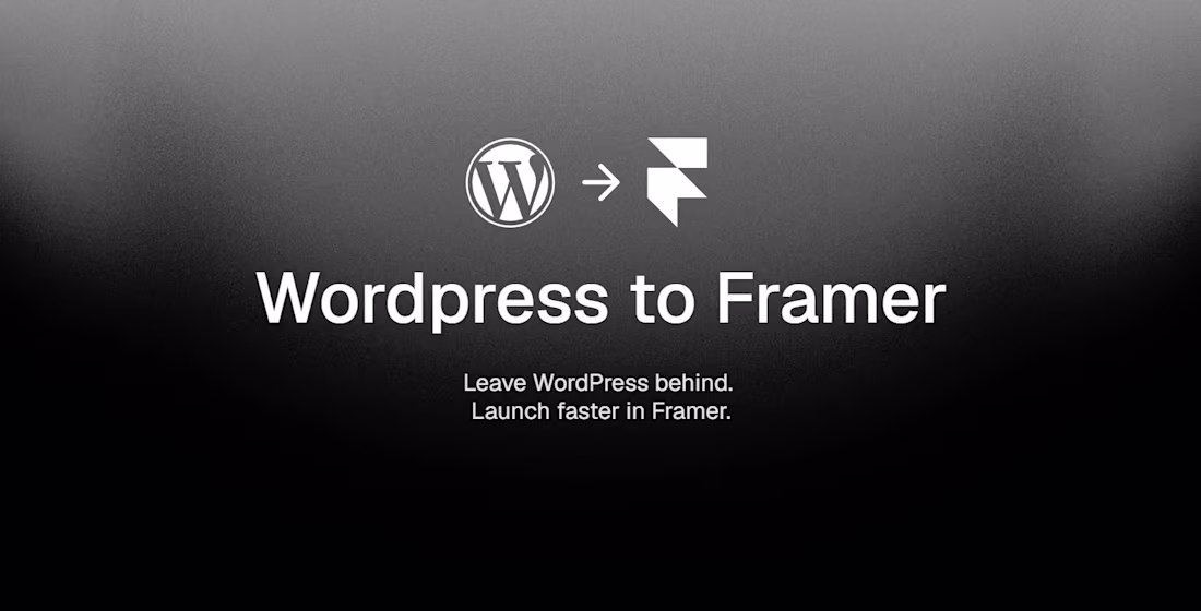 Cover image for WordPress to Framer Migration