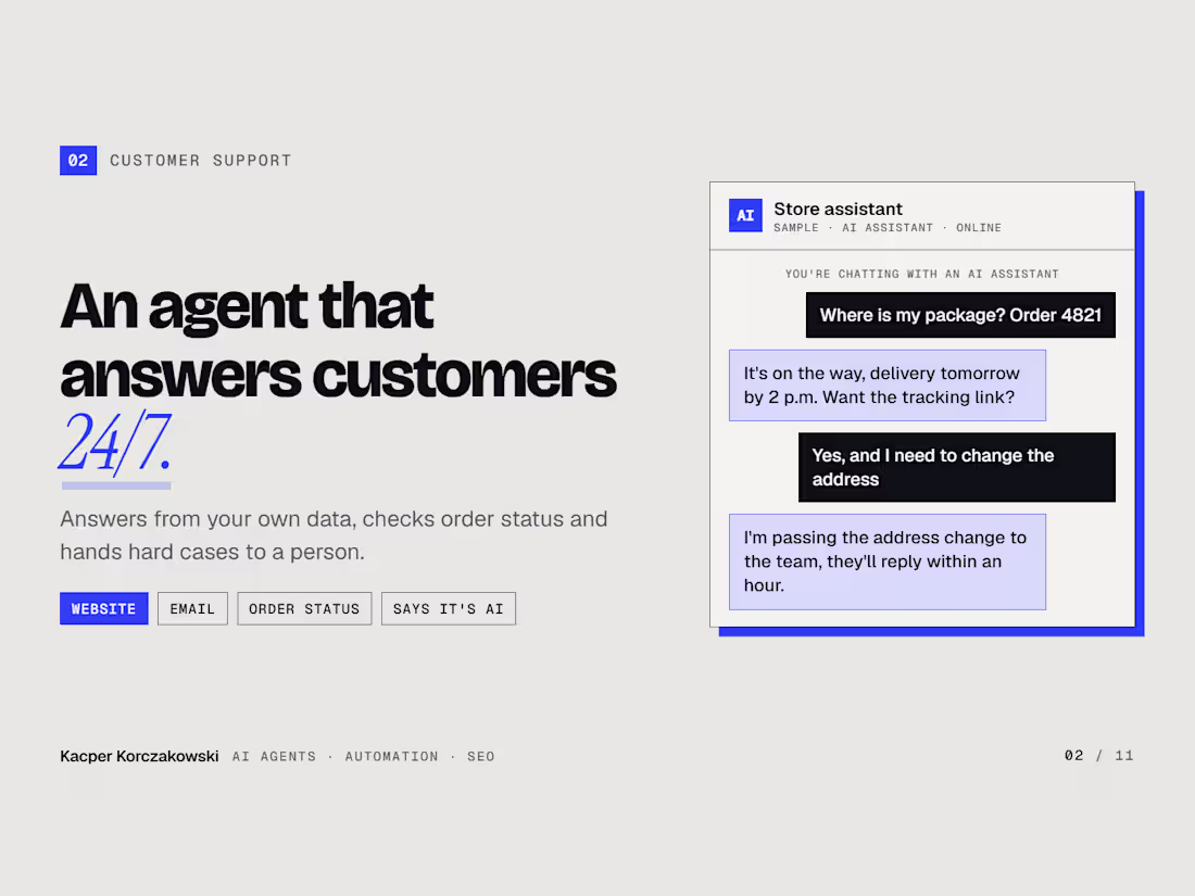 Cover image for AI assistant and support chat.