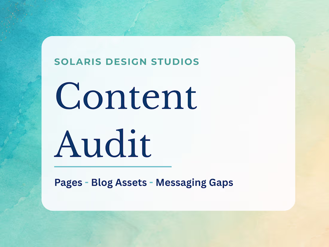 Cover image for Content Audit