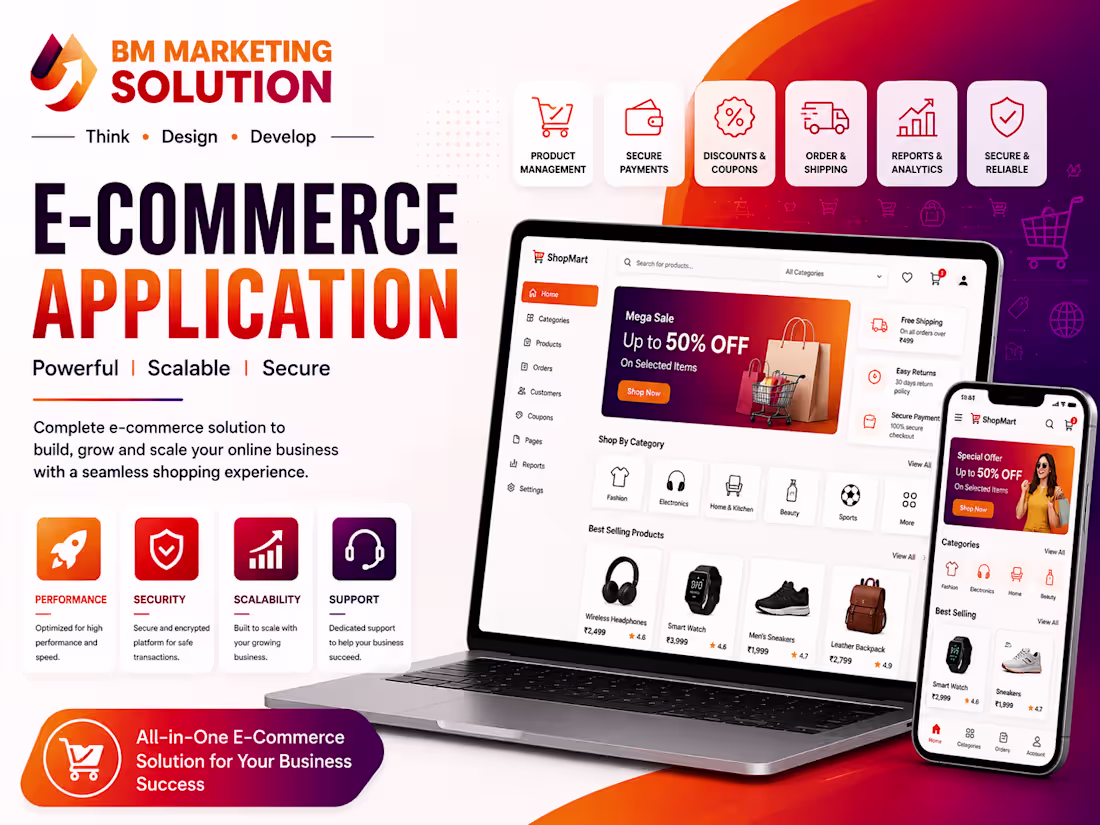 Cover image for E-commerce application Development 