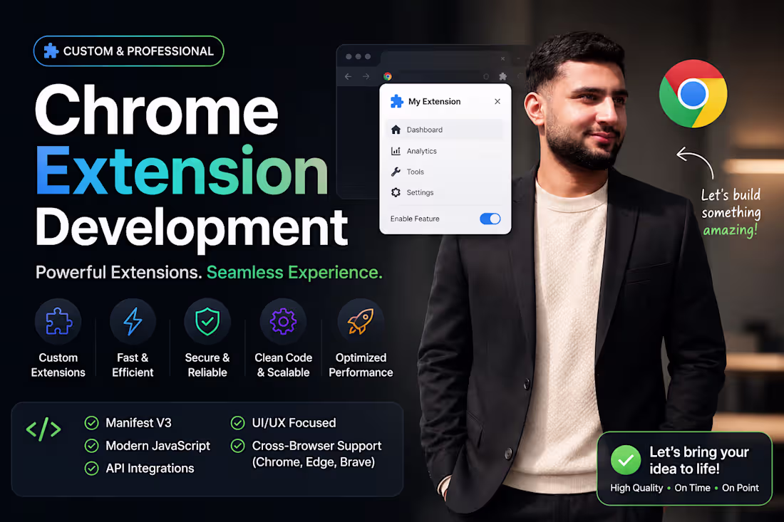 Cover image for Chrome Extension Development 