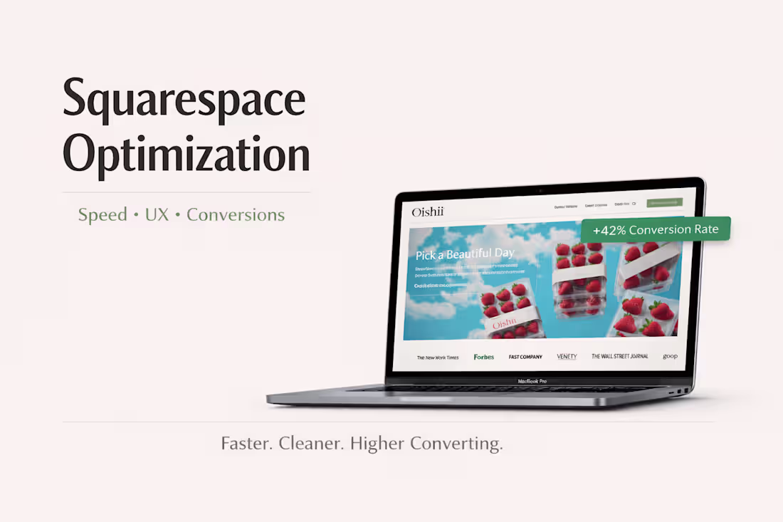 Cover image for Squarespace Website Optimization That Increases Conversions.