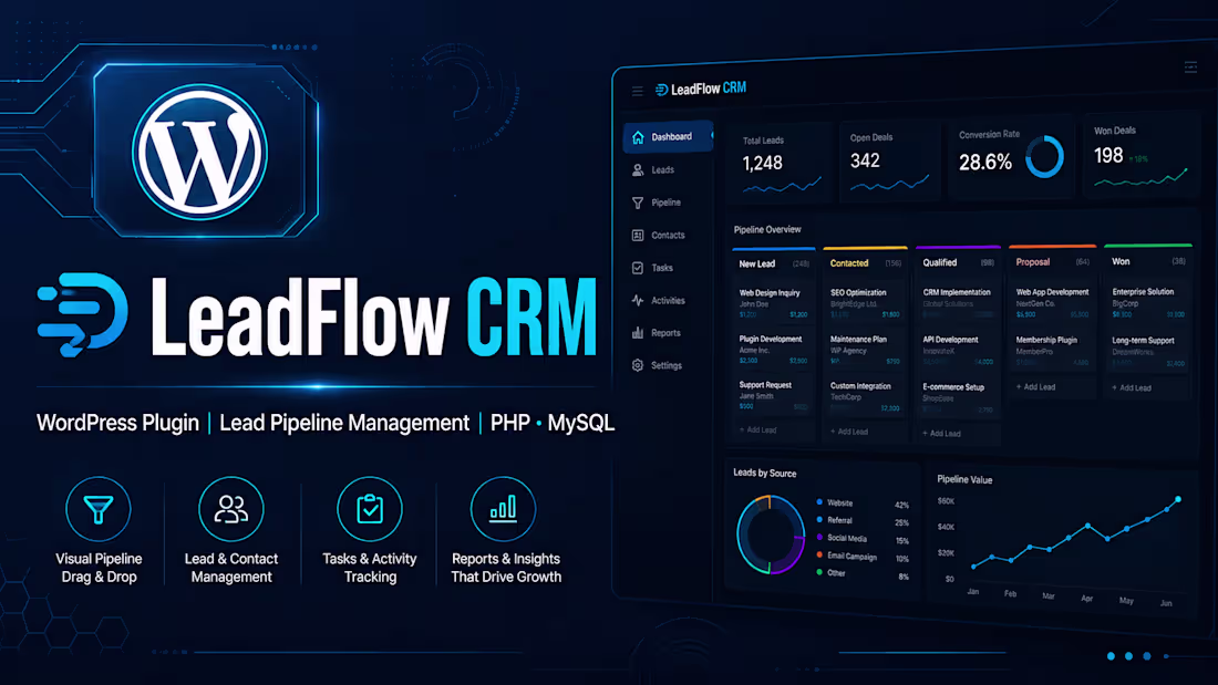 Cover image for Built a production-ready CRM plugin