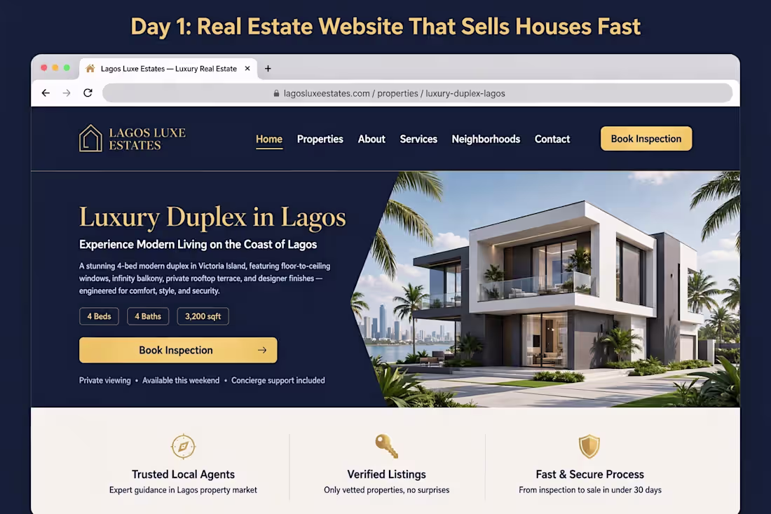 Cover image for Real Estate Website