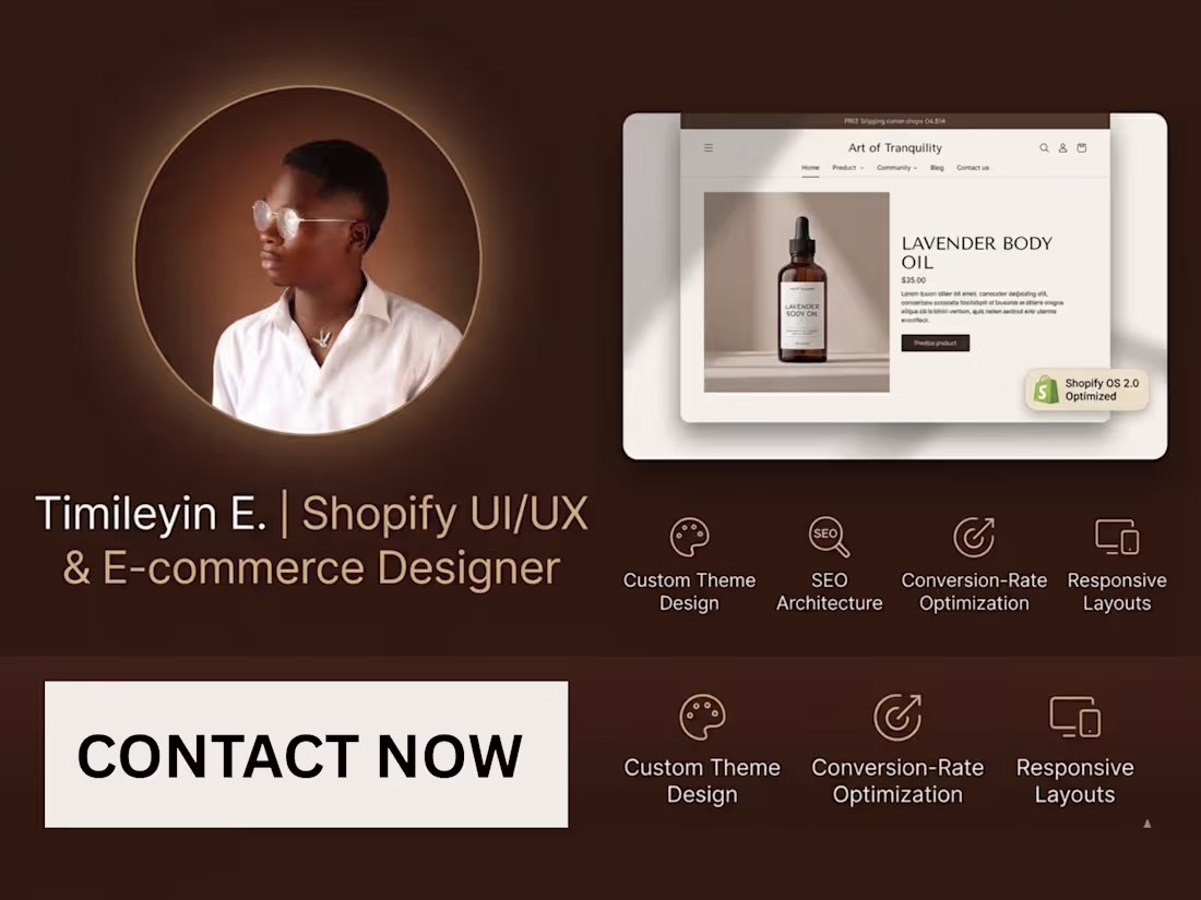 Cover image for Professional Shopify Store Design & Brand Transformation