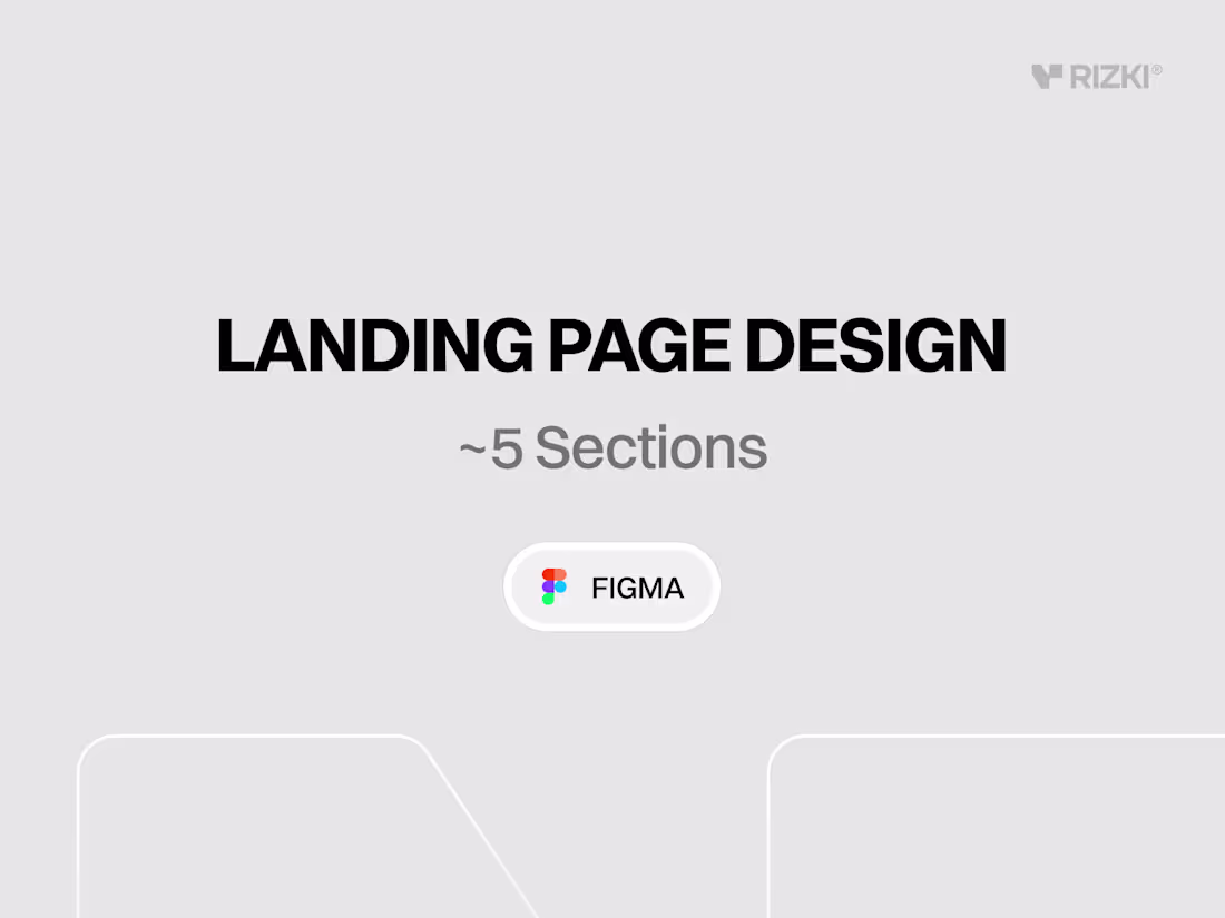 Cover image for Landing Page Design (Figma)