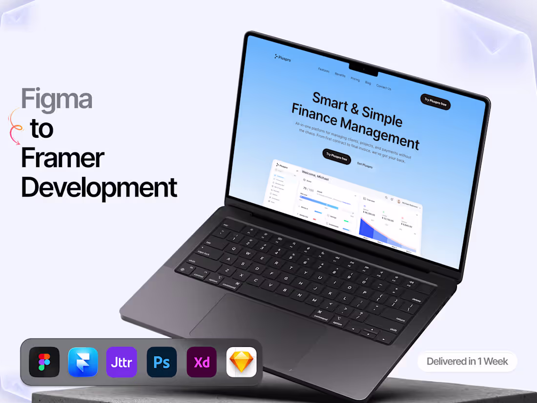 Cover image for Figma to Framer Development | Pixel-Perfect, Responsive Website