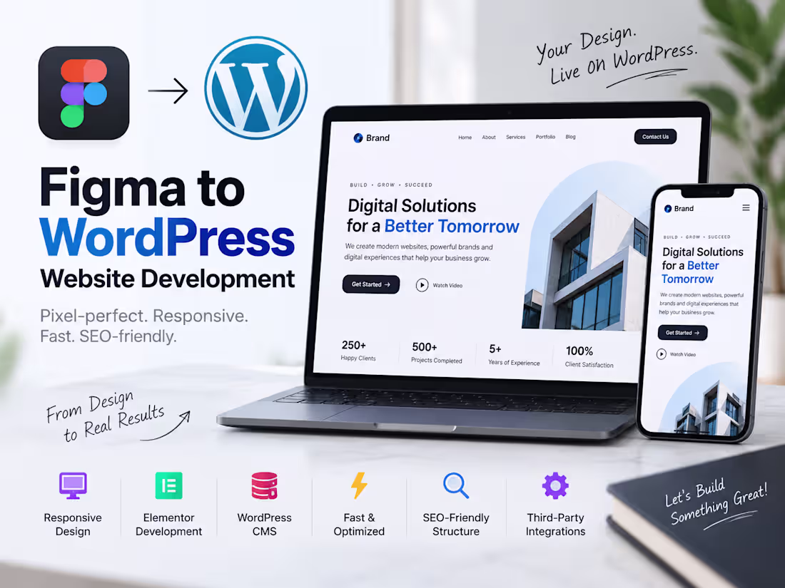 Cover image for Figma to WordPress Website Development