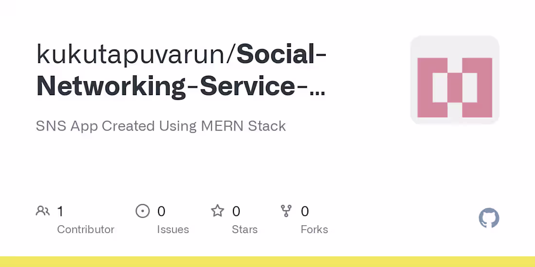 Cover image for kukutapuvarun/Social-Networking-Service-Website