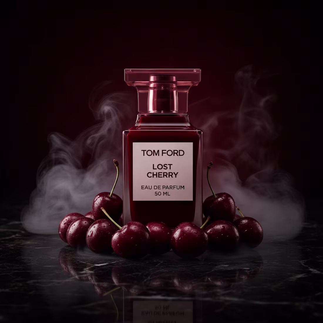Cover image for Tom Ford Lost Cherry inspired perfume commercial