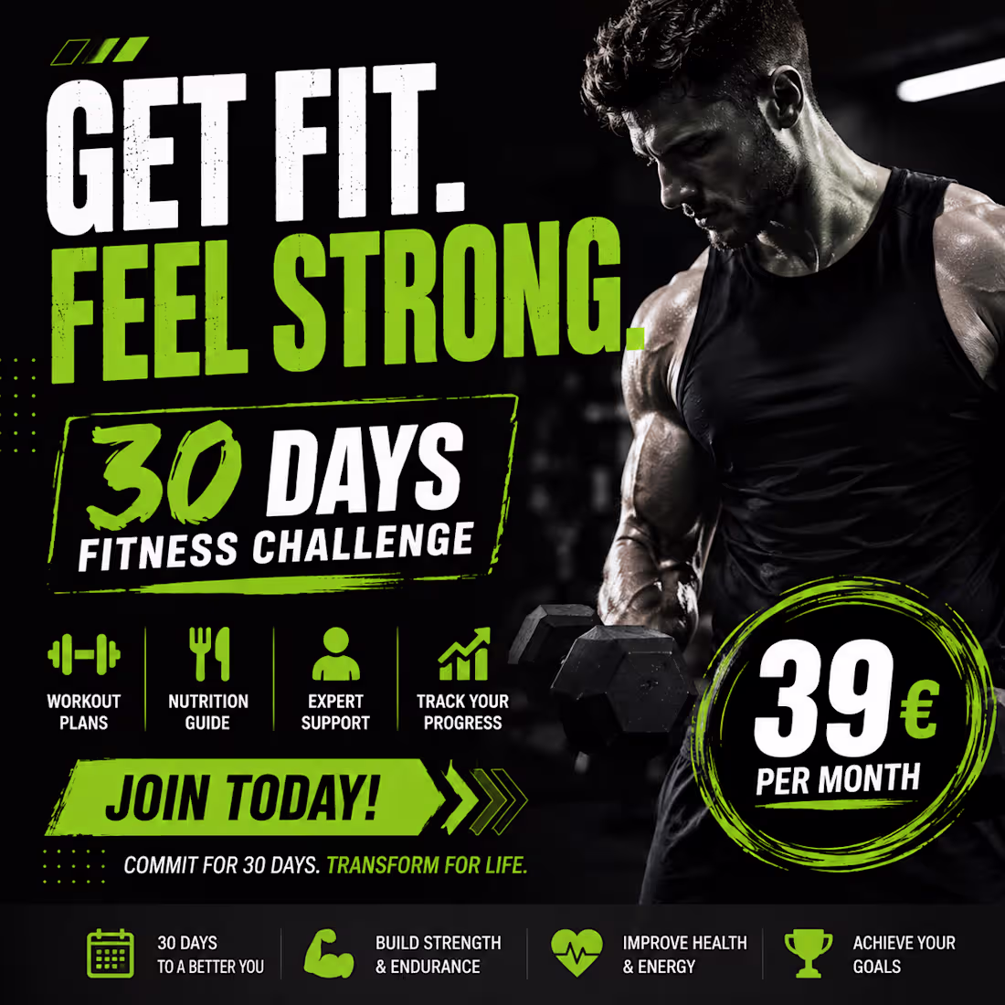 Cover image for Poster of getting fit in
