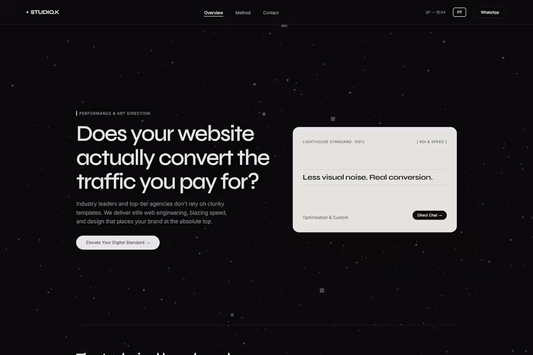 Cover image for High-Performance Minimalist Landing Page with WebGL