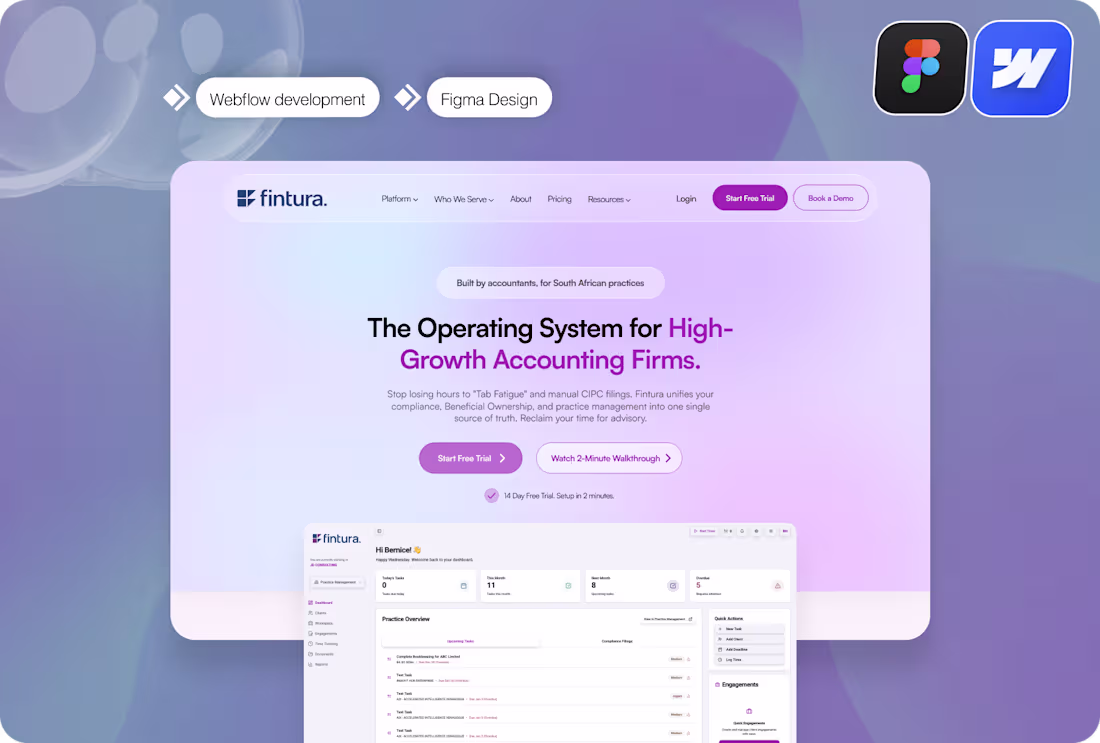 Cover image for The client, an award-winning fintech startup, needed a compl...