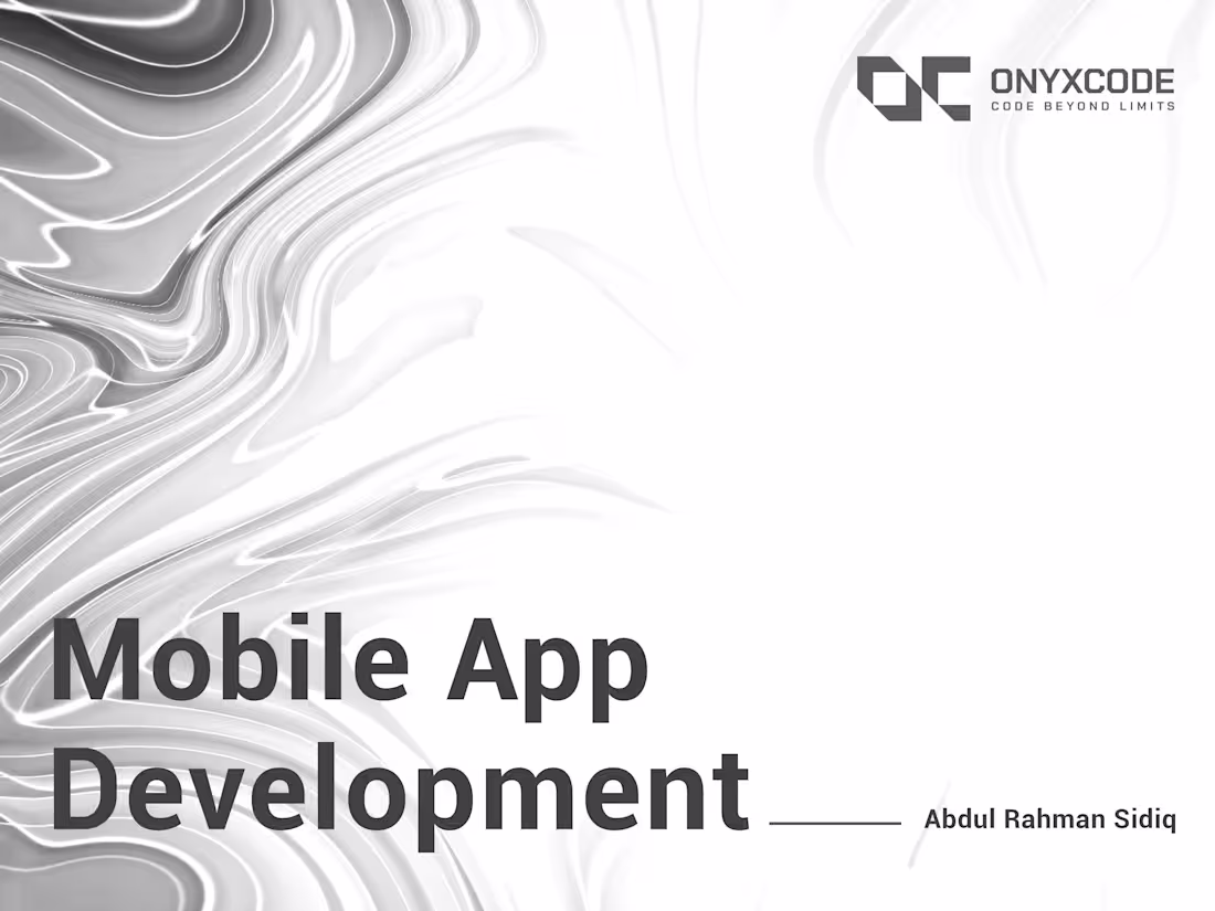 Cover image for  Mobile App Development