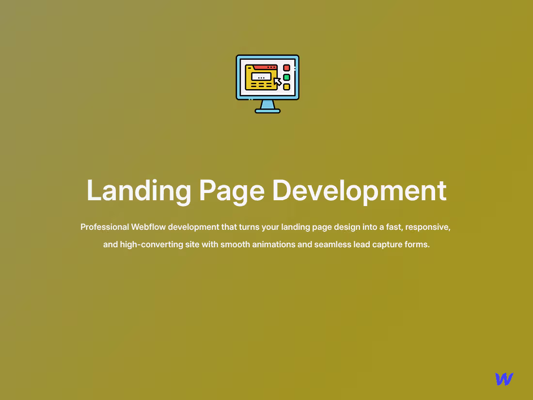 Cover image for Landing Page Development