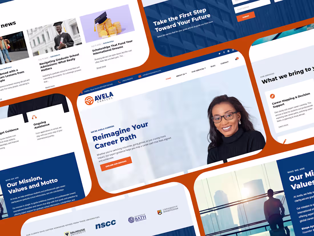 Cover image for High-Converting Career & Study Abroad Consulting Website