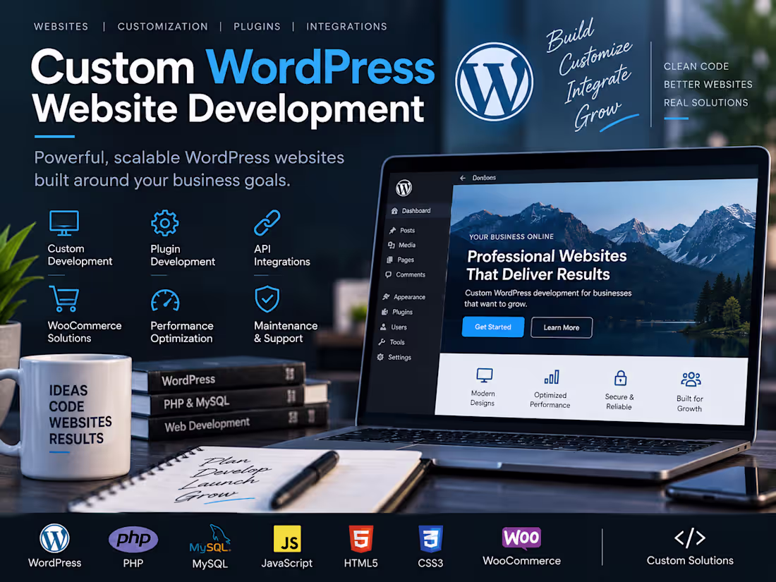 Cover image for Custom WordPress Website Development