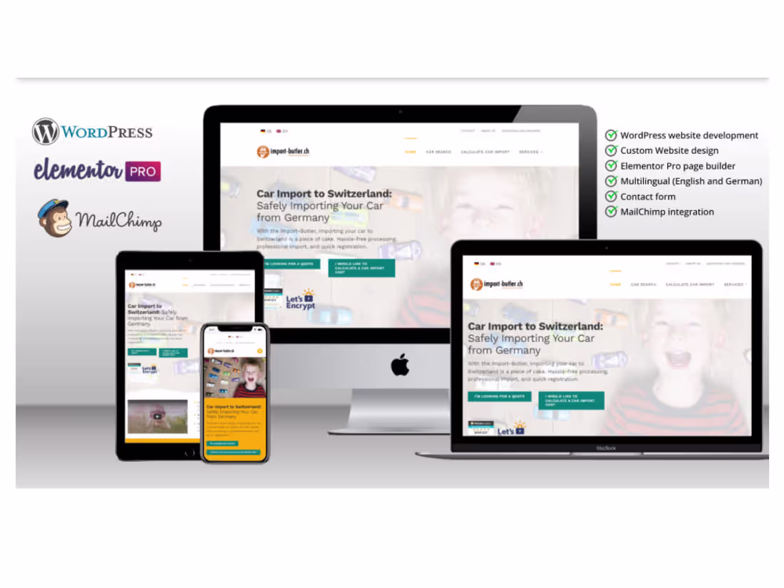 Cover image for Elementor WordPress Responsive Website