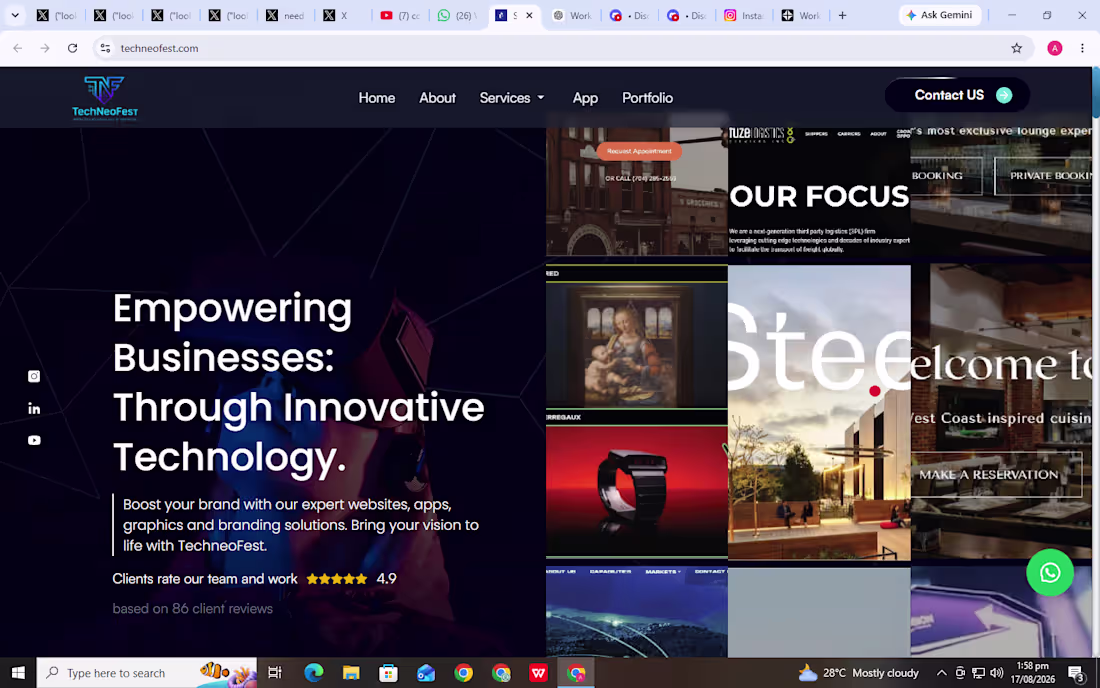 Cover image for Designed and developed a modern,